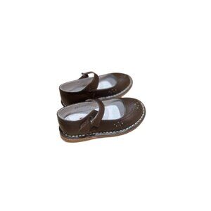 L'Amour Dark Brown Kids Mary Jane Shoes